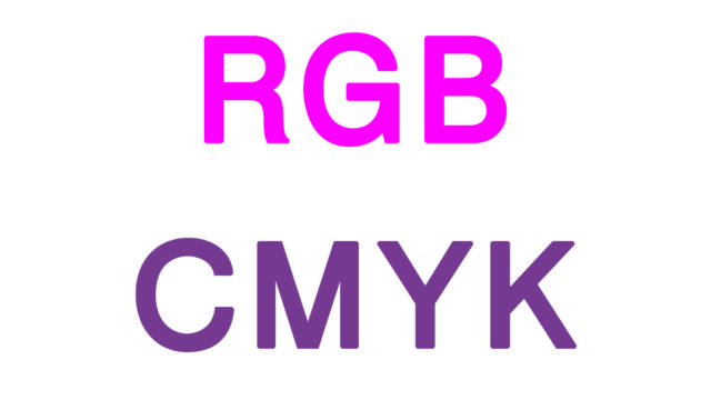There are some difference between RGB and CMYK